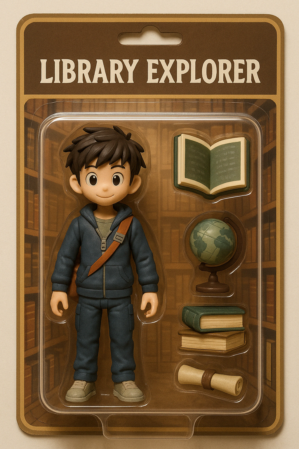 AI Doll Prompt Generator Example - A beautifully crafted doll character in a detailed container